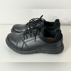 Dakota Womens Size 7.5 Black Safety Toe Steel Toe Lace Up Shoes CSA